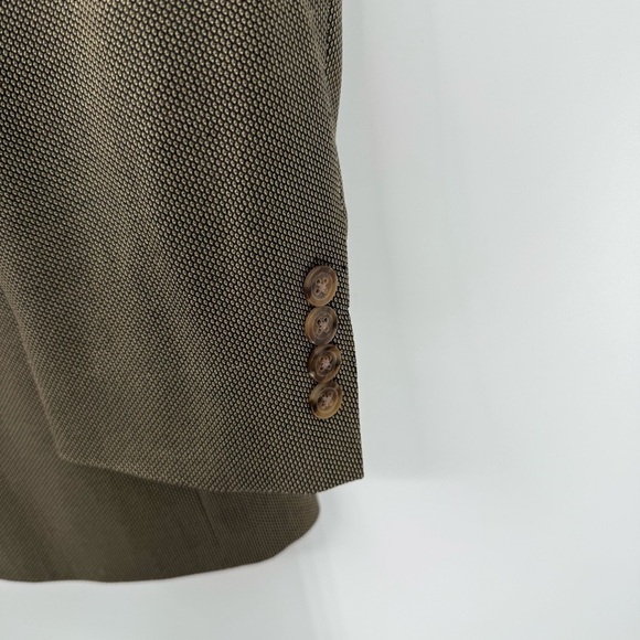 Hart Schaffner Marx Mens Size 38R Wool Blazer Sport Coat Suit Jacket Green/gold - Picture 5 of 10